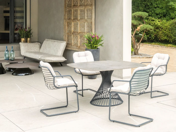 CLARIS - Square ceramic dining table by Fischer Möbel - view 3